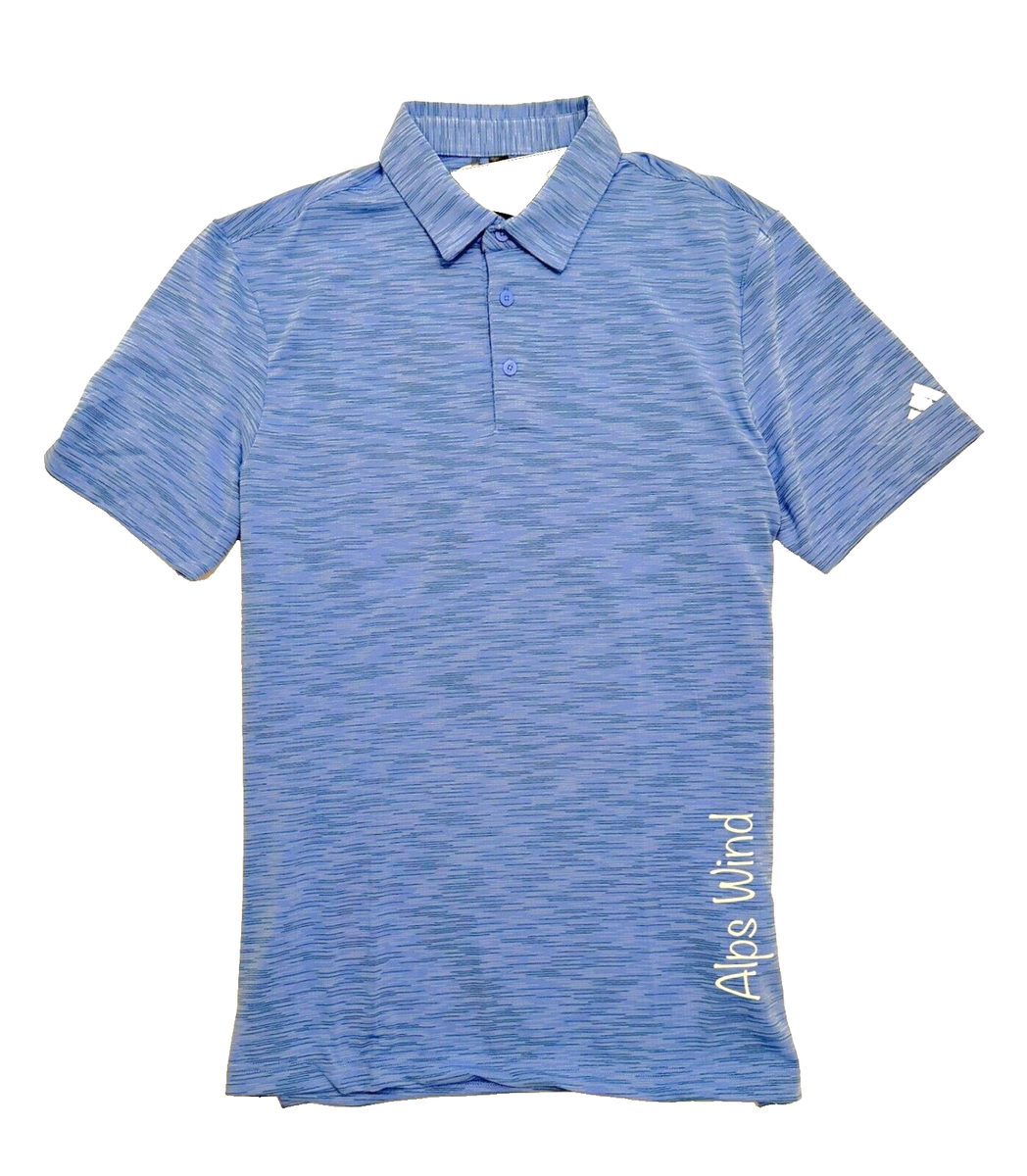 Adidas Golf Space Dye Short Sleeve Polo Shirt Blue Fusion