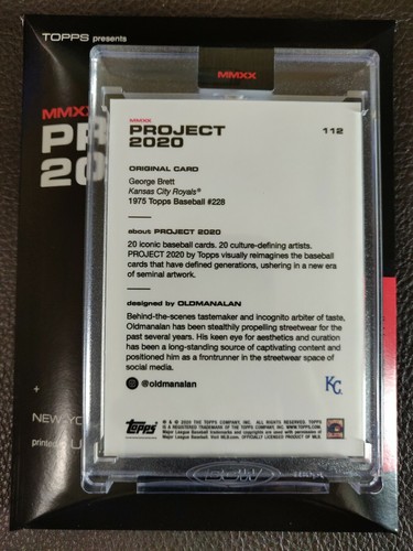 Topps Project 2020 George Brett by Oldmanalan #112 PR 6,558 - Picture 2 of 7