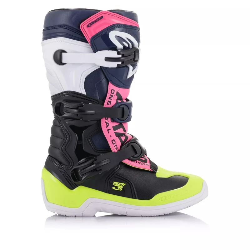 Alpinestars Tech 3S Youth Dk Blu Pink Fluo, photo 3 of 7