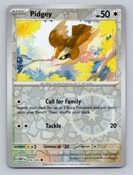 Pidgey 016/165 Reverse Holo Scarlet & Violet 151