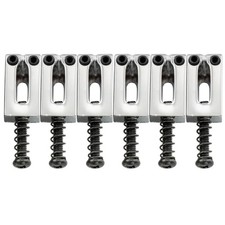 Wilkinson 6Pcs Saddle Set For Squier Standard/Mexico Fender Strat Tremolo Bridge
