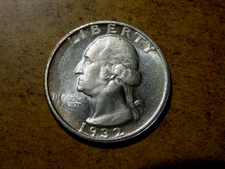 1932-D Silver Quarter Replica Looks Scarily Unbelievably Genuine MUST SEE! D13