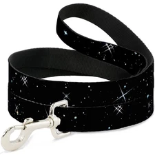 Dog Leash Deep Space Black/White WIDE 1.5"