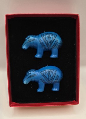 Metropolitan Museum Of Art William Th Hippo Ornament Set Collectible Vintage1992