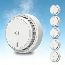 Fire Alarm Set Smoke Detector Battery Operated Sensor Smoke Alarms Home Security