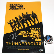 LEWIS PULLMAN SENTRY SIGNED THUNDERBOLTS 12x18 MOVIE POSTER AVENGERS BECKETT