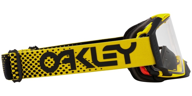 Masque OAKLEY Airbrake MX moto cross jaune B1B lunettes transparentes - 3