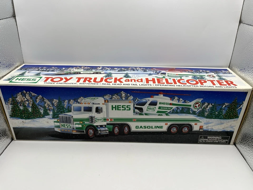 Vintage 1995 Hess Toy Truck and Helicopter, Tested. READ - Image 2 of 4