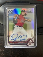 Dylan Dodd #CPA-DD Auto 2022 Bowman Chrome Refractor #/499 ATL Braves Aa