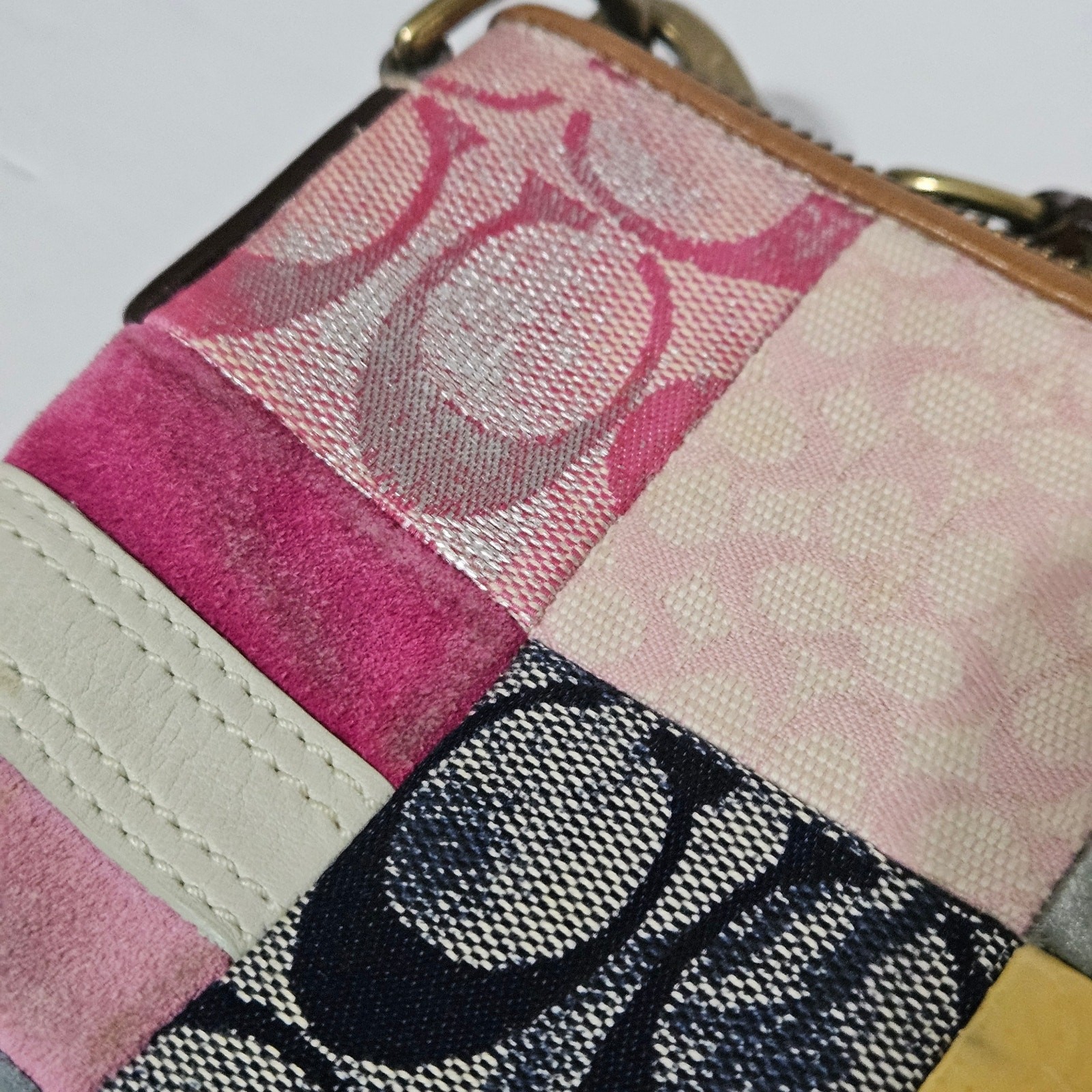 Coach Crossbody Patchwork Multi-Colored Purse Bag… - image 9