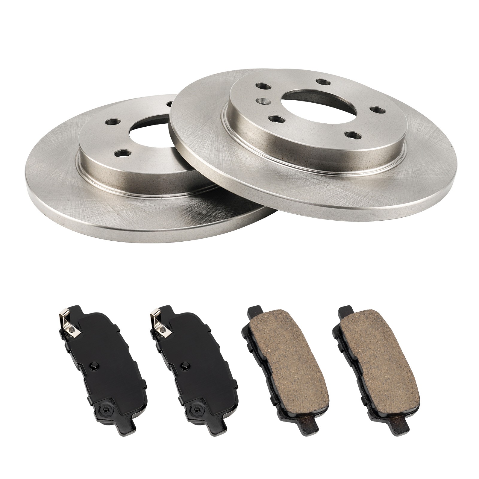 Rear Brake Kit Ceramic Pads Rust Preventive For 2011-2013 Chevy Impala R55085BK