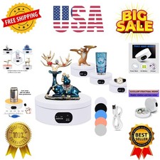 Electric Rotating Display Stand 360 Automatic Mute Photography Rotating Turnt...