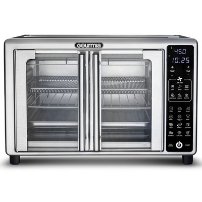 Gourmia French Door 6-Slice Digital Toaster Oven Air Fryer, 19 One-Touch Presets