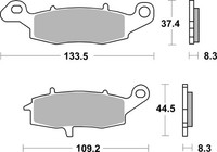 Brembo 07KA1807 BremsbeläGe Hinten/Vorne, Anwendung: StraßE, Material: Keramik /