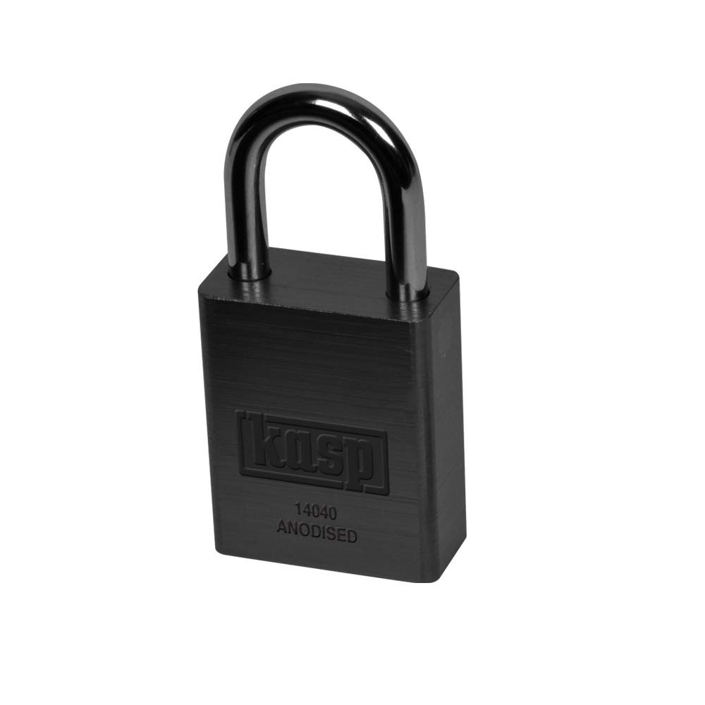 Cadenas aluminium 38 mm noir K14040BLAD antivol casier clé