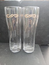 2 X New Caffreys Irish Ale  pint  glasses Beer Lager Homebar