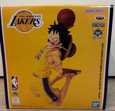 ONE PIECE Base Shop Limited NBA Monley. D. Luffy Los Angeles Lakers Ver. Figure