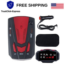 Car Radar Detector 360 Laser 16 Band Voice Alert Speed Police Safety Red
