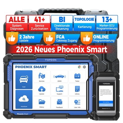 TOPDON Phoenix Smart Profi KFZ Diagnosegerät ECU Online Programmierung Topologie