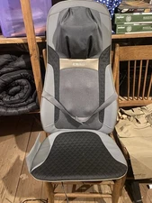 HoMedics - Shiatsu Elite II Massage Cushion with Heat - Gray/Black