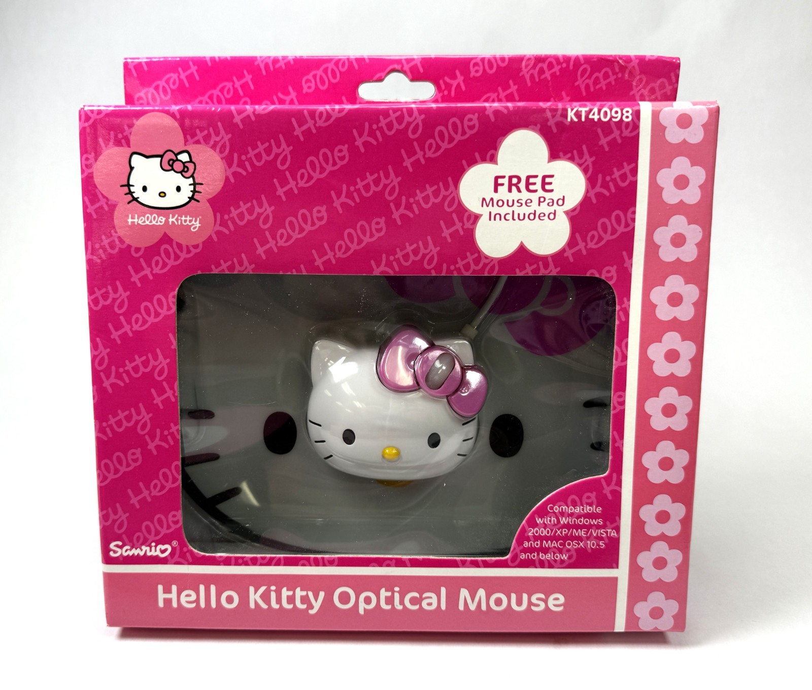 Hello Kitty Vintage Optical Computer Mouse New NIB Sealed Sa