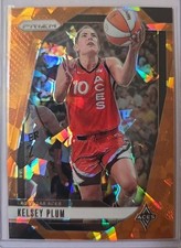 Kelsey Plum 2024 Panini Prizm WNBA Orange Cracked Ice Prizm 77 Las Vegas AcesA11