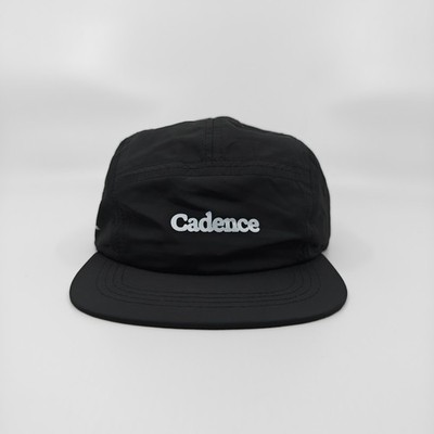 OS Cadence UK 5-Panel Nylon Running Cycling Activewear Hat - Black