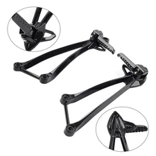 Rear Passenger Footpegs Pegs Bracket For Kawasaki Ninja ZX6R 09-24 ZX10R 08-10