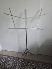Music Stand Nickel Foldable Portable Used
