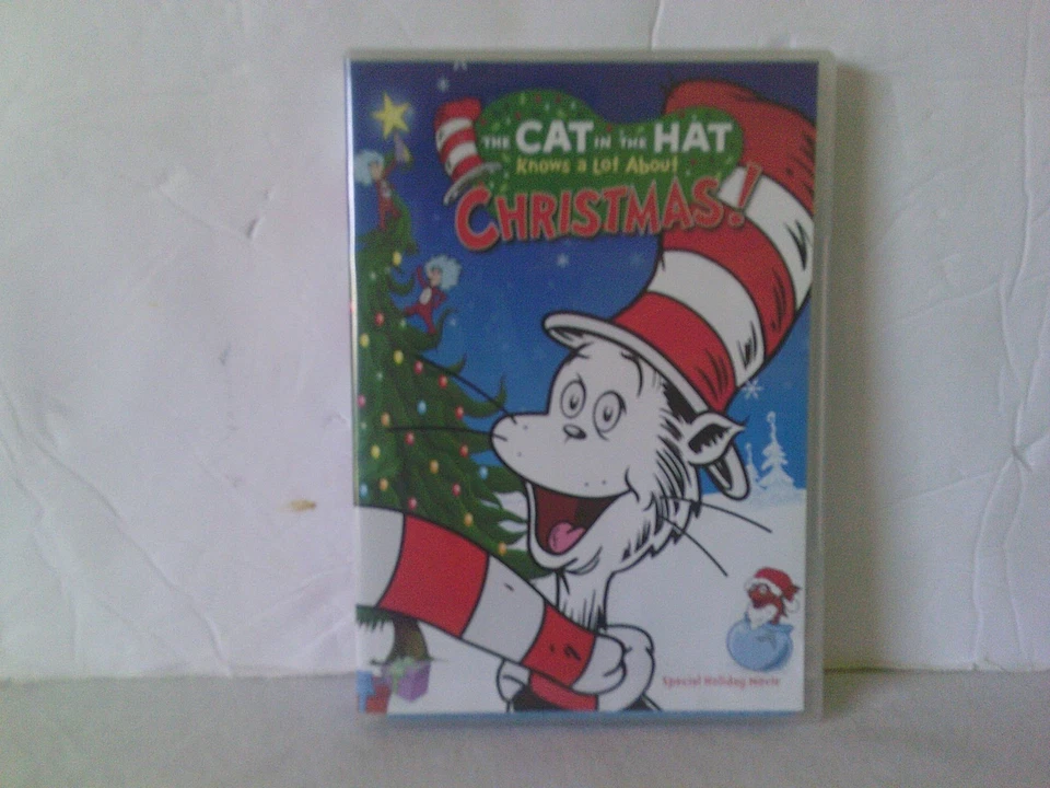 Dr. Suess How the Grinch Stole Christmas & Cat in the Hat Christmas DVD's & Book - Image 3 of 4