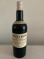 BOUTEILLE MUSICALE PORTE CIGARETTES BLACK & WHITE - VINTAGE