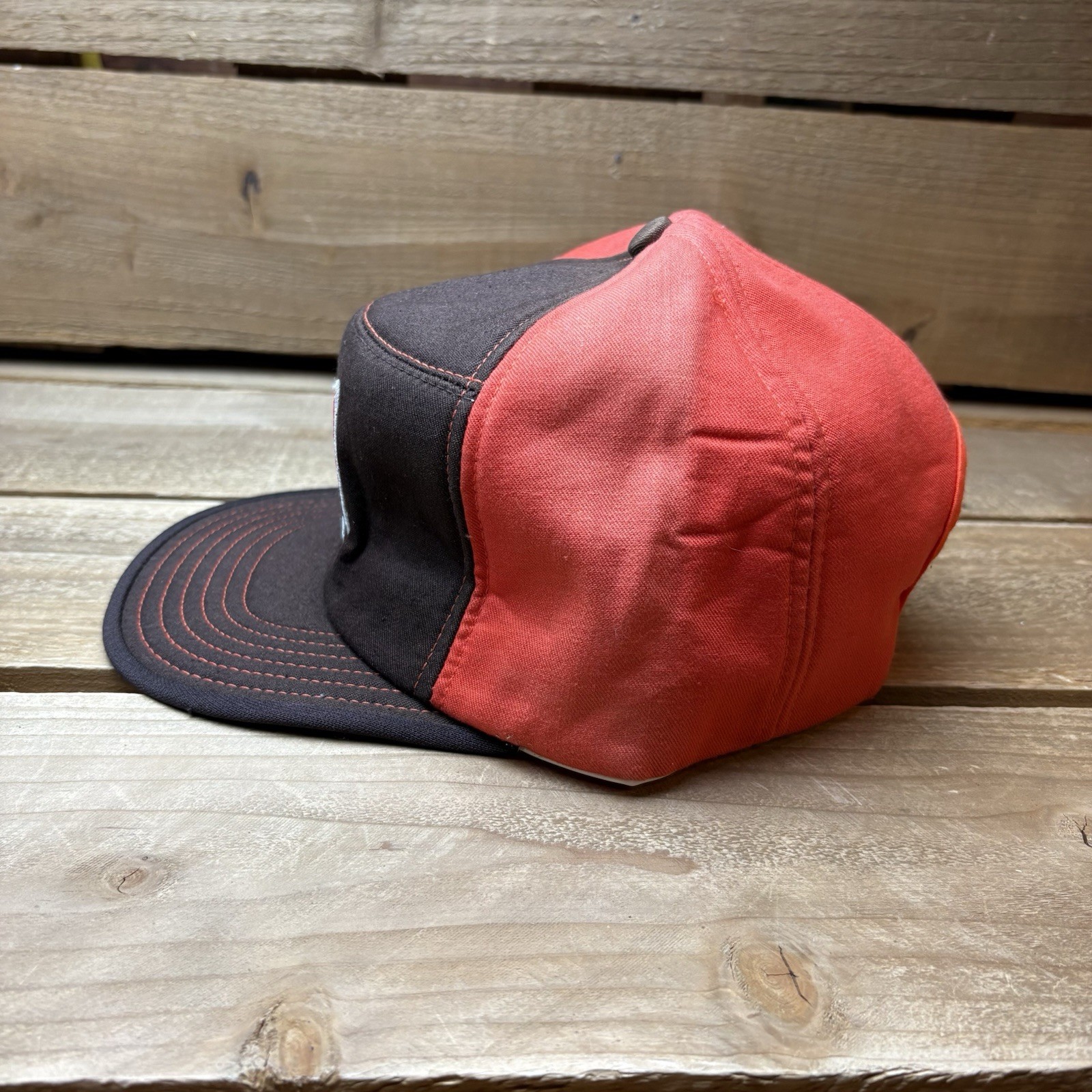 Vintage AG1 Orange Patch Panel Snapback Trucker H… - image 4