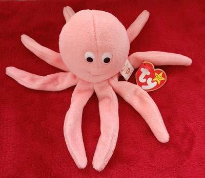 Ty Beanie Babies Inky, Pink Octopus UK