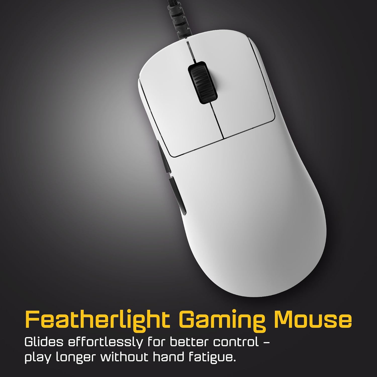 OP1 8K V2 White – Esports Gaming Mouse with Cable, 30K DPI Optical