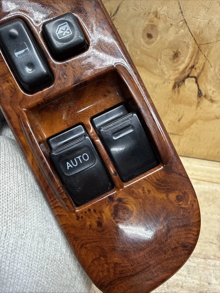 2000-2006 Toyota Tundra Driver Master Power Window Switch Wood Grain - Image 3 of 4