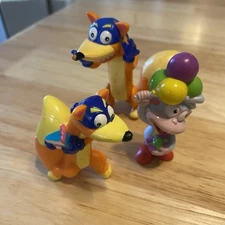 Dora The Explorer Swiper The Fox 3.5” PVC Action Figure Mattel VIACOM 4 Lot