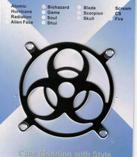 Mitron Aluminum Biohazard Fan Grill 120mm - Polished Aluminum