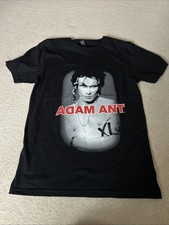 Adam Ant 2025 Tour Size Small Black Short Sleeve T-shirt 100% Cotton