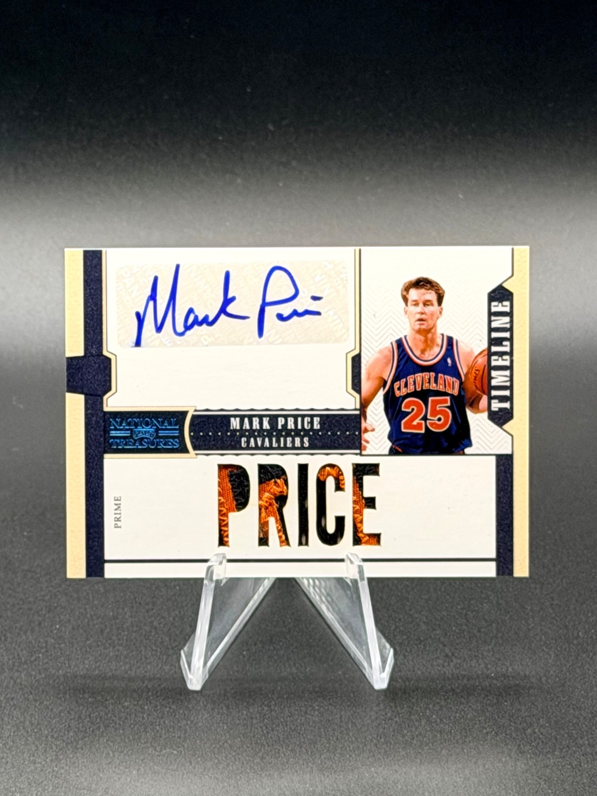 MARK PRICE 2010-11 National Treasures Game-Worn Patch Autograph Prime 11/17