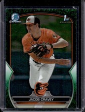 Jacob Cravey 2023 Bowman Draft Chrome #BDC-189 Green Grass Refractor /99