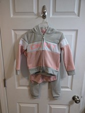 Kids Girls DKNY Sweatpants, Short Sleeve Top, and Hoodie Set - NWT Size 5