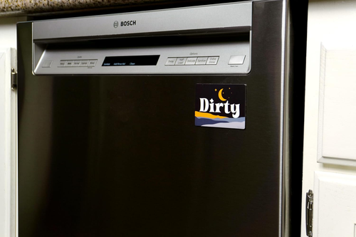 Double-Sided Dishwasher Magnet Clean Dirty Sign - Magnetic Signs That Say Clean/ - Picture 5 of 12