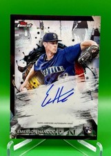 2024 Topps Finest Emerson Hancock #FA-EH Rookie On Card Auto RC Seattle Mariners. rookie card picture