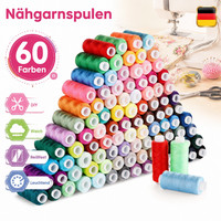 NäHgarn Set 60 Farben Garnspulen Polyester NäHzubehöR Aufbewahrungsbox NäHen
