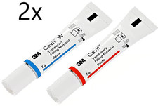 2x 7g CAVIT Dental Cement Kit Red Blue Emergency Dental Filling Crown Bridge Repair