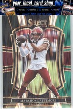 2025 Panini Select Black and Green Prizm Shock #189 Marshon Lattimore
