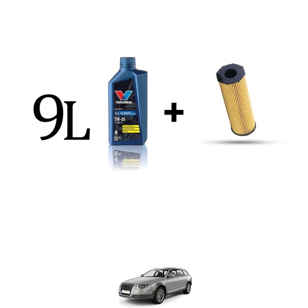 ÖLfilter Kit Und 9L FüR Audi Allroad II (4FH) 3.0 TDI 155KW Ab 2006-image