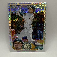X-Fractor! 2023 Topps Chrome Cal Stevenson RC Oakland Athletics Rookie #199