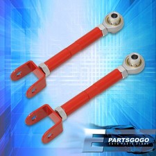 For 89-98 240SX S13 S14 300ZX Z32 Rear Adjustable Control Traction Arms Rods Red