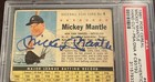 Mickey Mantle Autographed 1961 Post Cereal Card PSA/DNA Enca